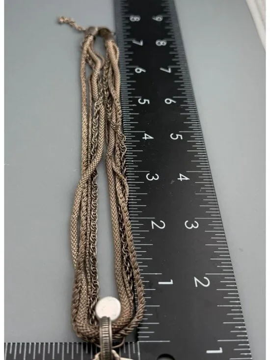 Vintage Silpada Retired Sterling Silver Multi Strand Coin Pendant Necklace  50g - Picture 5 of 7